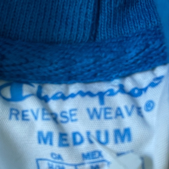 pretty blue champion reverse weeve hoodie - Picture 3 of 3
